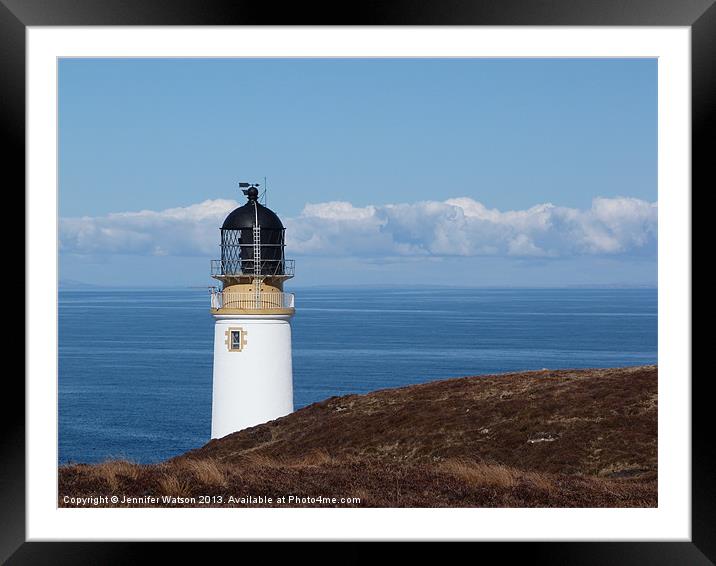 Rua Reidh Lighthouse Framed Mounted Print by Jennifer Henderson