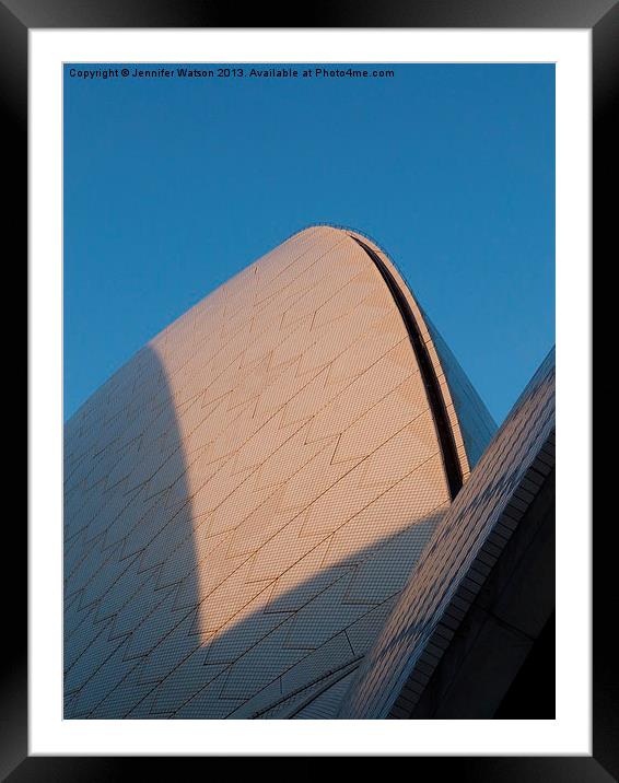 Sydney Opera House Framed Mounted Print by Jennifer Henderson