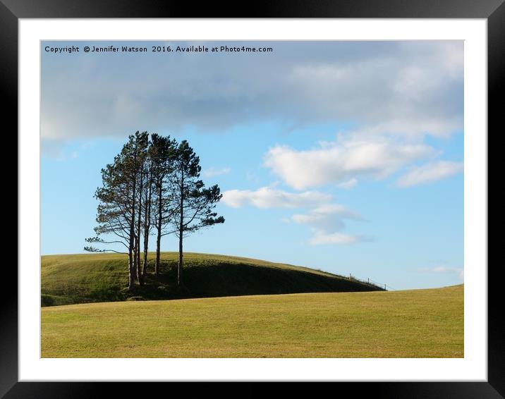 Pine Trees of Course Framed Mounted Print by Jennifer Henderson