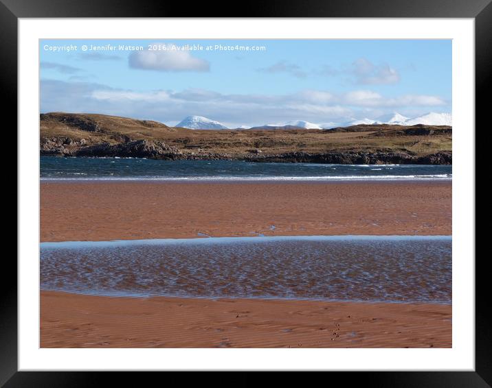 Firemore Beach 2 Framed Mounted Print by Jennifer Henderson