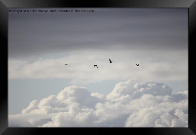 Fly Away Framed Print by Jennifer Henderson