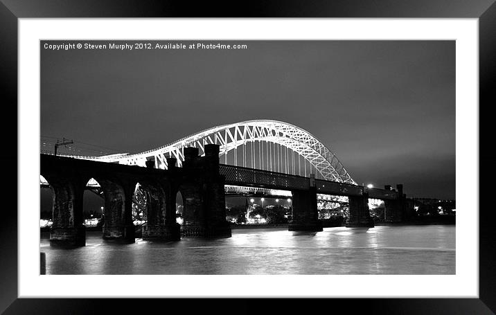 Runcorn Bridge Framed Mounted Print by Steven Murphy