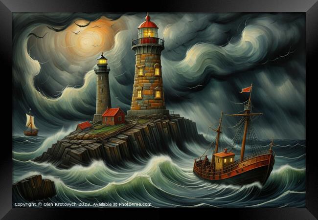 Lighthouse I Framed Print by Olgast 