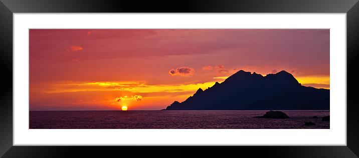  Sunset Framed Mounted Print by Olgast 