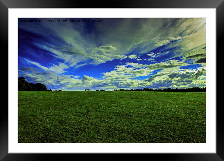 Seat on the hill Framed Mounted Print by Ian Purdy