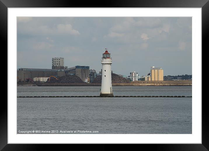 New Brighton Lighthouse Framed Mounted Print by Will Holme