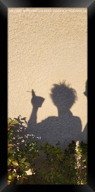 Self portrait, Bad hair day! Framed Print by Michelle Orai