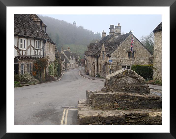 Castle Coombe Early Morning Framed Mounted Print by Michelle Orai