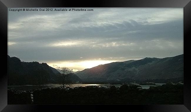 Sunrise in the Lake District Framed Print by Michelle Orai