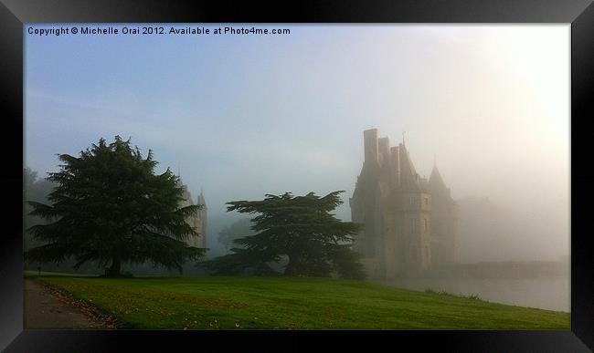 Castle in the Mist Framed Print by Michelle Orai