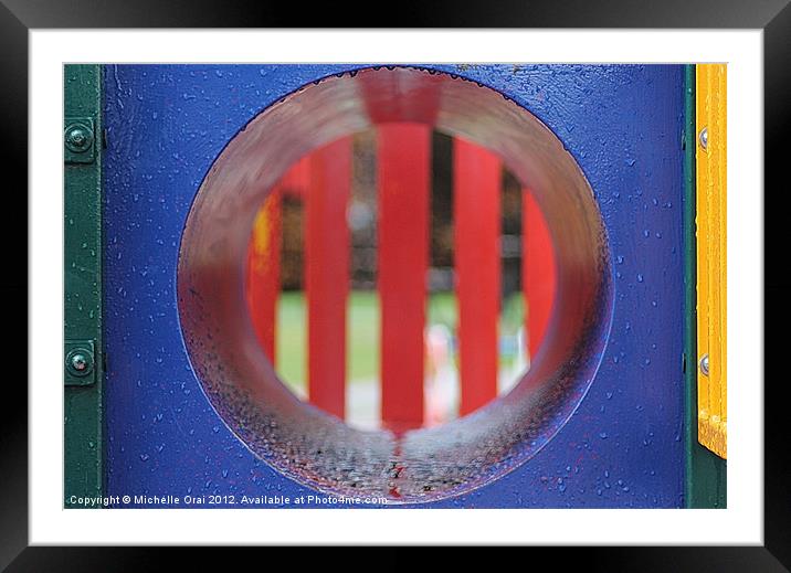 Playground Colours Framed Mounted Print by Michelle Orai