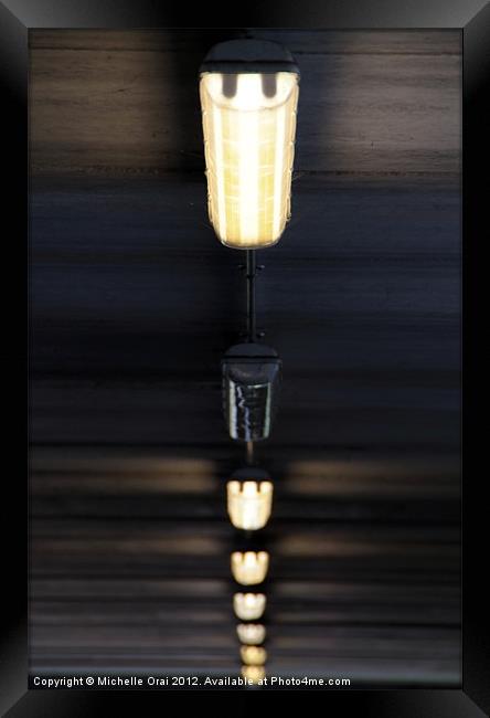 The bulb needs changing! Framed Print by Michelle Orai