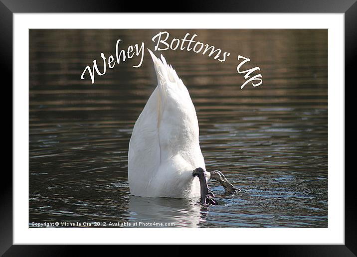 Bottoms Up Framed Mounted Print by Michelle Orai