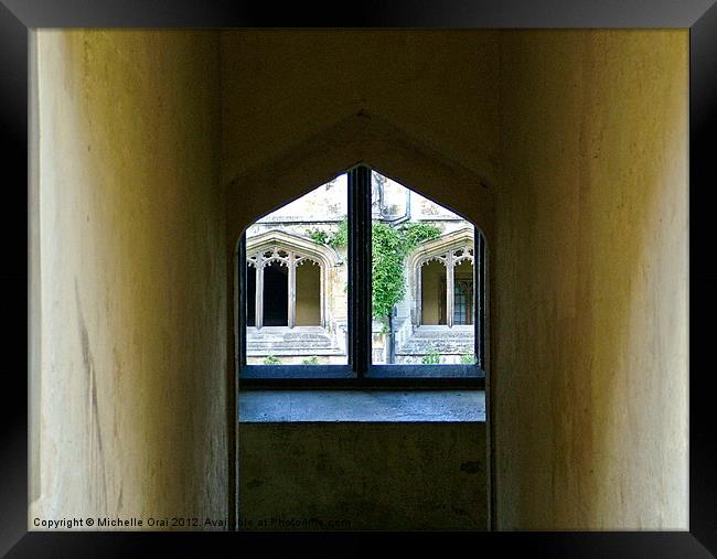 Oxford windows Framed Print by Michelle Orai