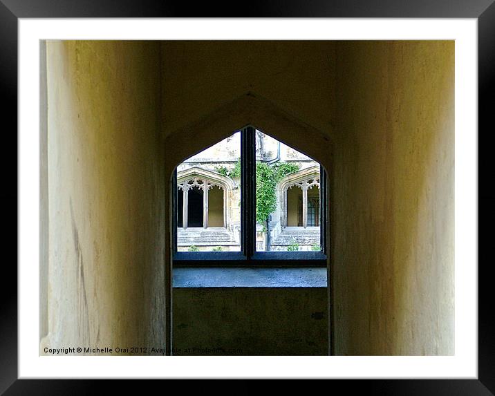 Oxford windows Framed Mounted Print by Michelle Orai