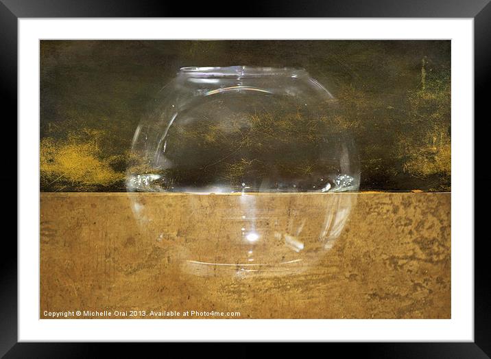 See Through Framed Mounted Print by Michelle Orai