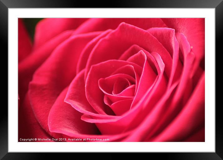 Perfect in Pink Framed Mounted Print by Michelle Orai