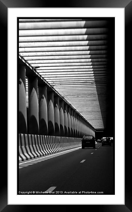 Parisien Tunnel Framed Mounted Print by Michelle Orai