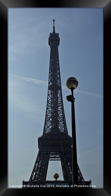 Eiffel Tower Framed Print by Michelle Orai