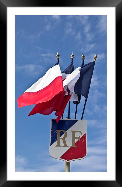 Vive La France Framed Mounted Print by Michelle Orai