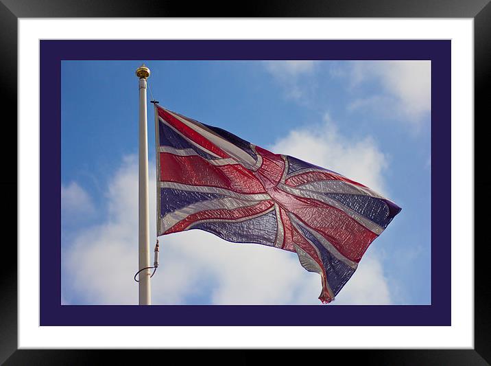 Union Jack Framed Mounted Print by Michelle Orai