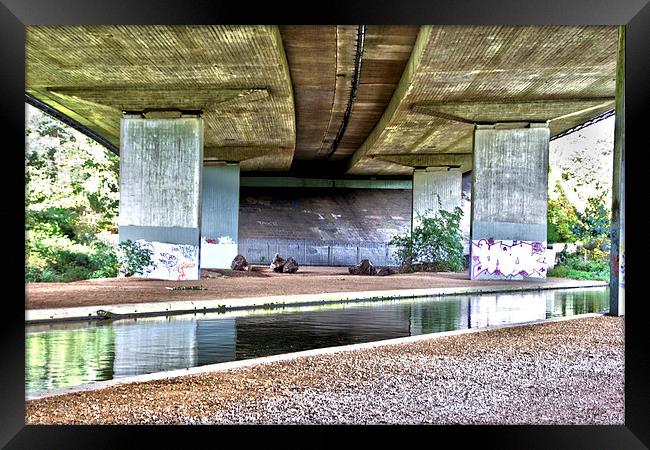 Under the M25 (2) Framed Print by Michelle Orai