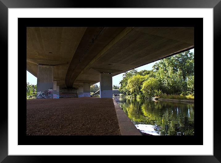 Under the M25 Framed Mounted Print by Michelle Orai