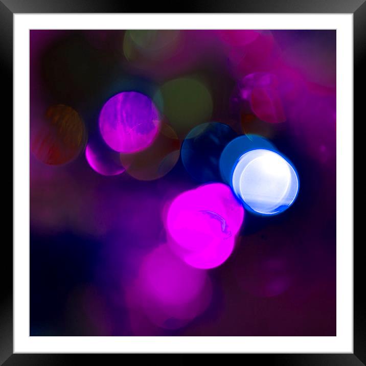 Christmas Bokeh Pinks Framed Mounted Print by Michelle Orai