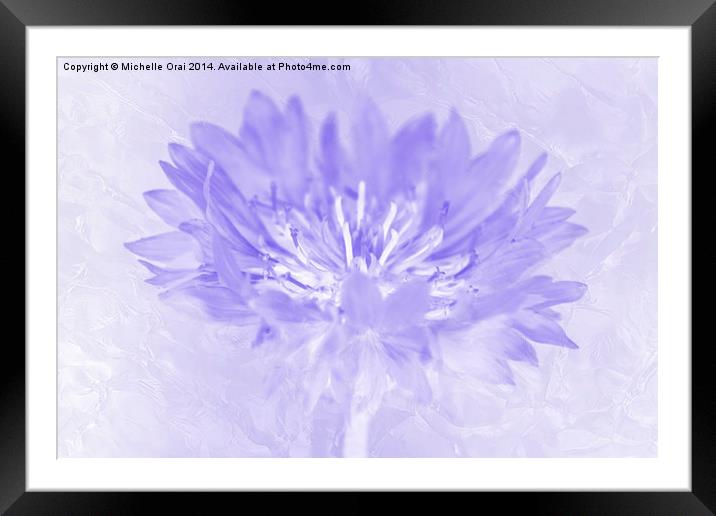 Pastel Purple Framed Mounted Print by Michelle Orai