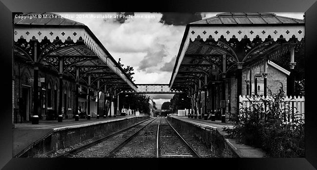 Hale Train Station Framed Print by Michelle Orai
