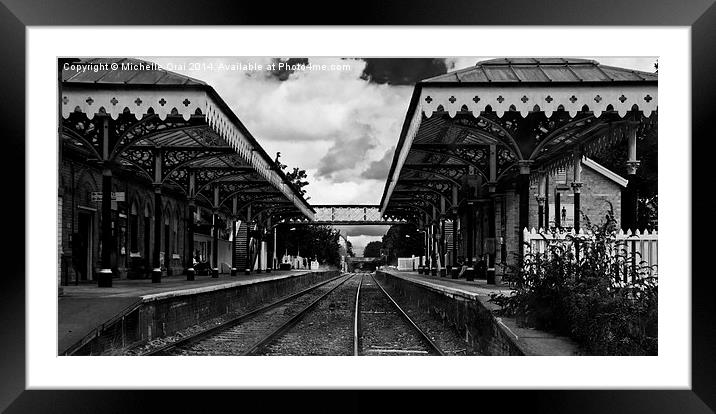 Hale Train Station Framed Mounted Print by Michelle Orai