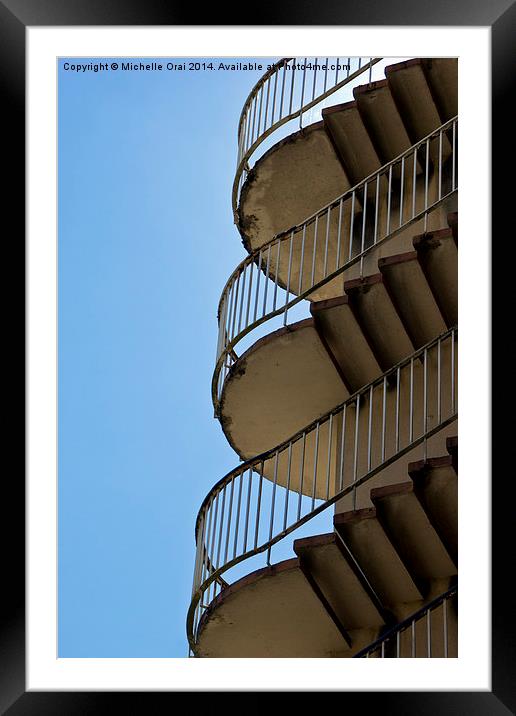  Going Up Framed Mounted Print by Michelle Orai