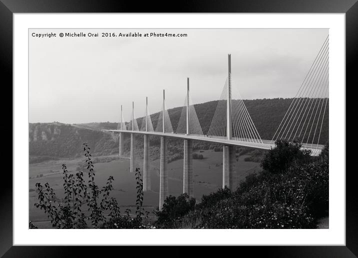 A bridge to high Framed Mounted Print by Michelle Orai