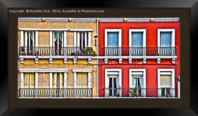 Windows and Balconies Framed Print by Michelle Orai