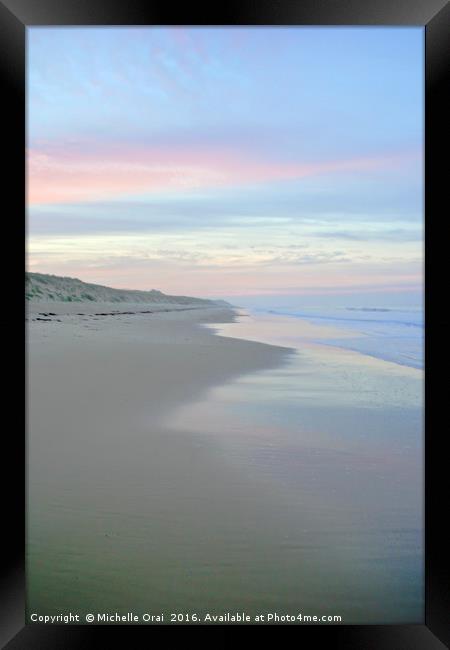 Pastel Sky Framed Print by Michelle Orai