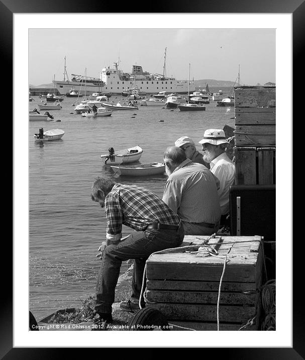 Watching the tide. Framed Mounted Print by Rod Ohlsson