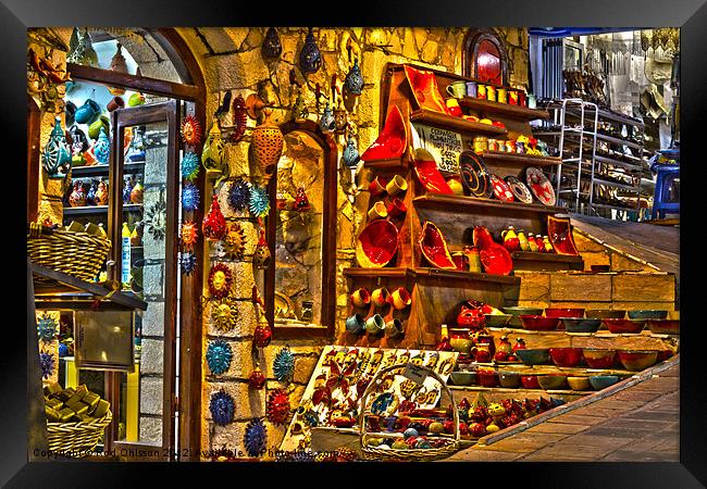 The little shop of colours Framed Print by Rod Ohlsson