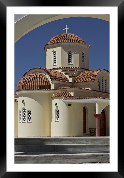 Spili Monastery Framed Mounted Print by Rod Ohlsson