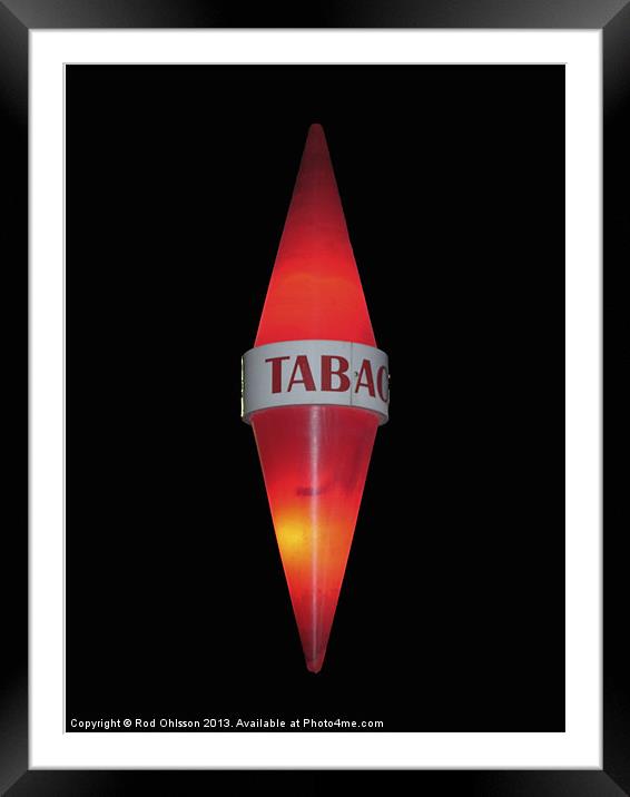 Tabac Framed Mounted Print by Rod Ohlsson
