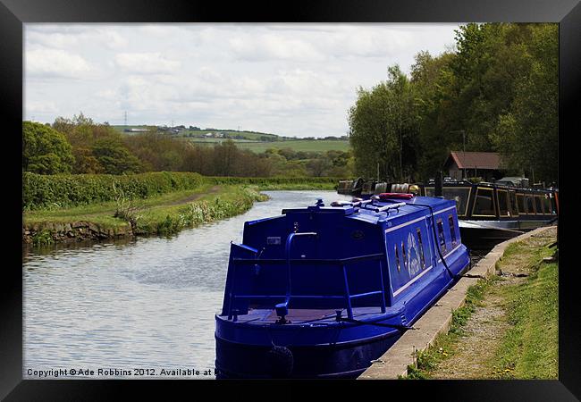 Barge Framed Print by Ade Robbins