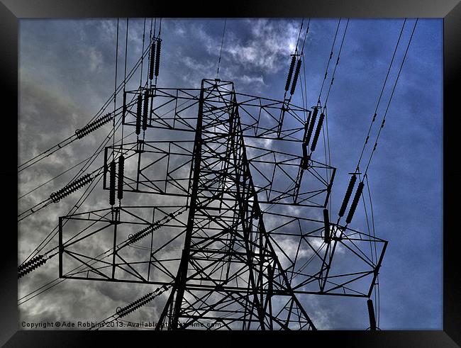 The Pylon Framed Print by Ade Robbins