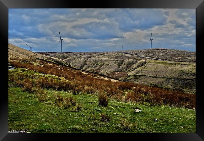 Valley of the turbines Framed Print by Ade Robbins