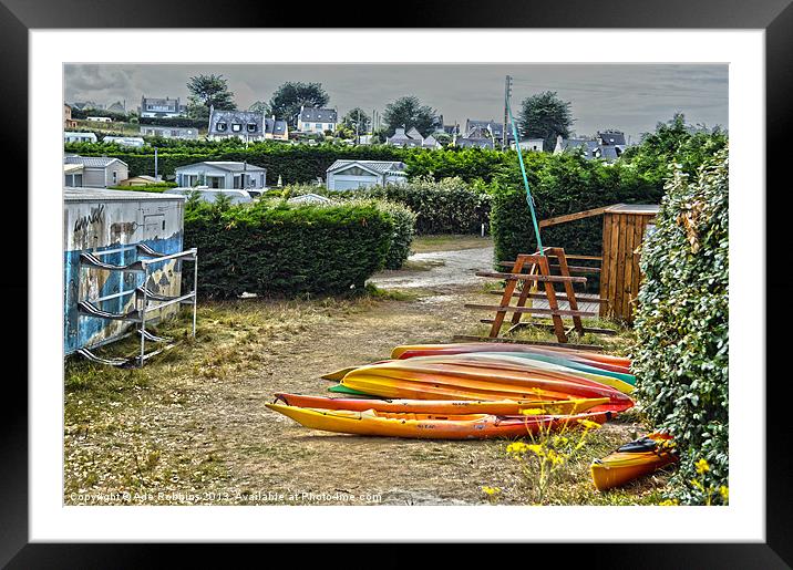 HDR on the Canoes Framed Mounted Print by Ade Robbins