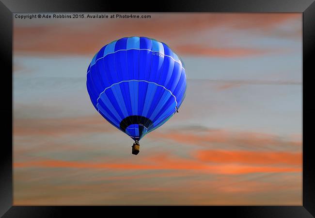  Ballooning Over Walshaw  Framed Print by Ade Robbins