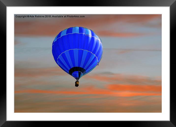  Ballooning Over Walshaw  Framed Mounted Print by Ade Robbins