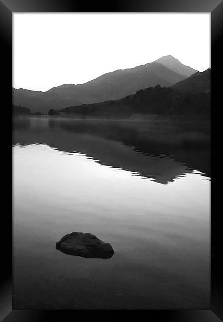 Evening Mists on Llyn Gwynant Framed Print by Oriel Forest