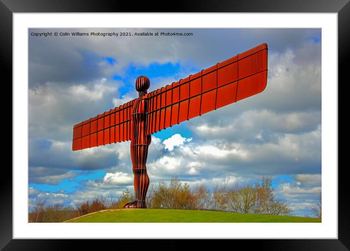 The Angel of the North 8 Framed Mounted Print by Colin Williams Photography