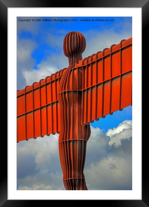 The Angel of the North 9 Framed Mounted Print by Colin Williams Photography