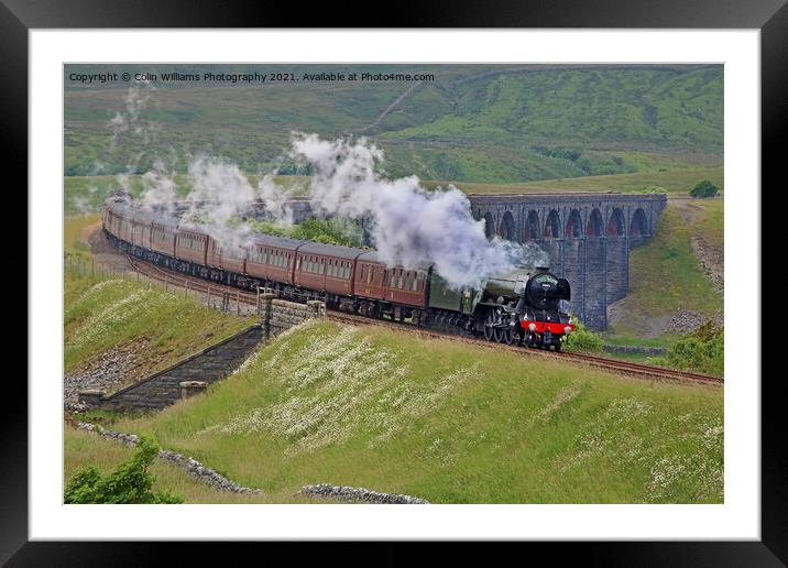 60103 Flying Scotsman at  Ribblehead  2 Framed Mounted Print by Colin Williams Photography
