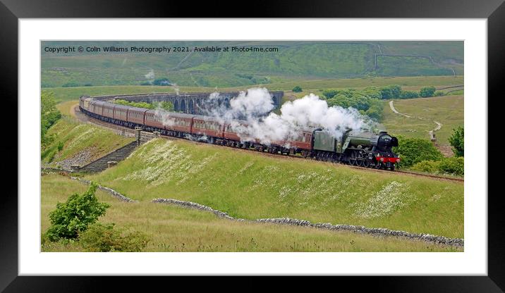 60103 Flying Scotsman at  Ribblehead  3 Framed Mounted Print by Colin Williams Photography